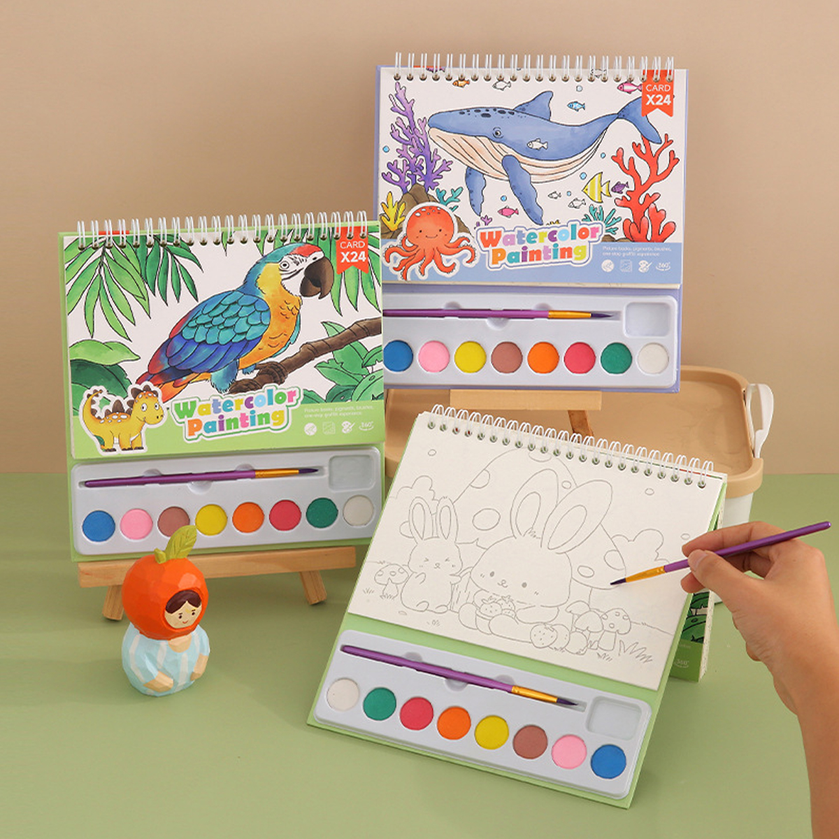 Kids Toys Drawing - Children Early Education Coloring Book Set