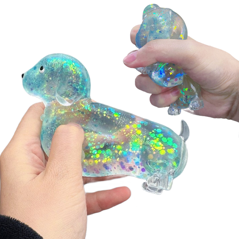 Kids Toys Dog - Cute Sparkling Powder Dachshund Sausage Dog