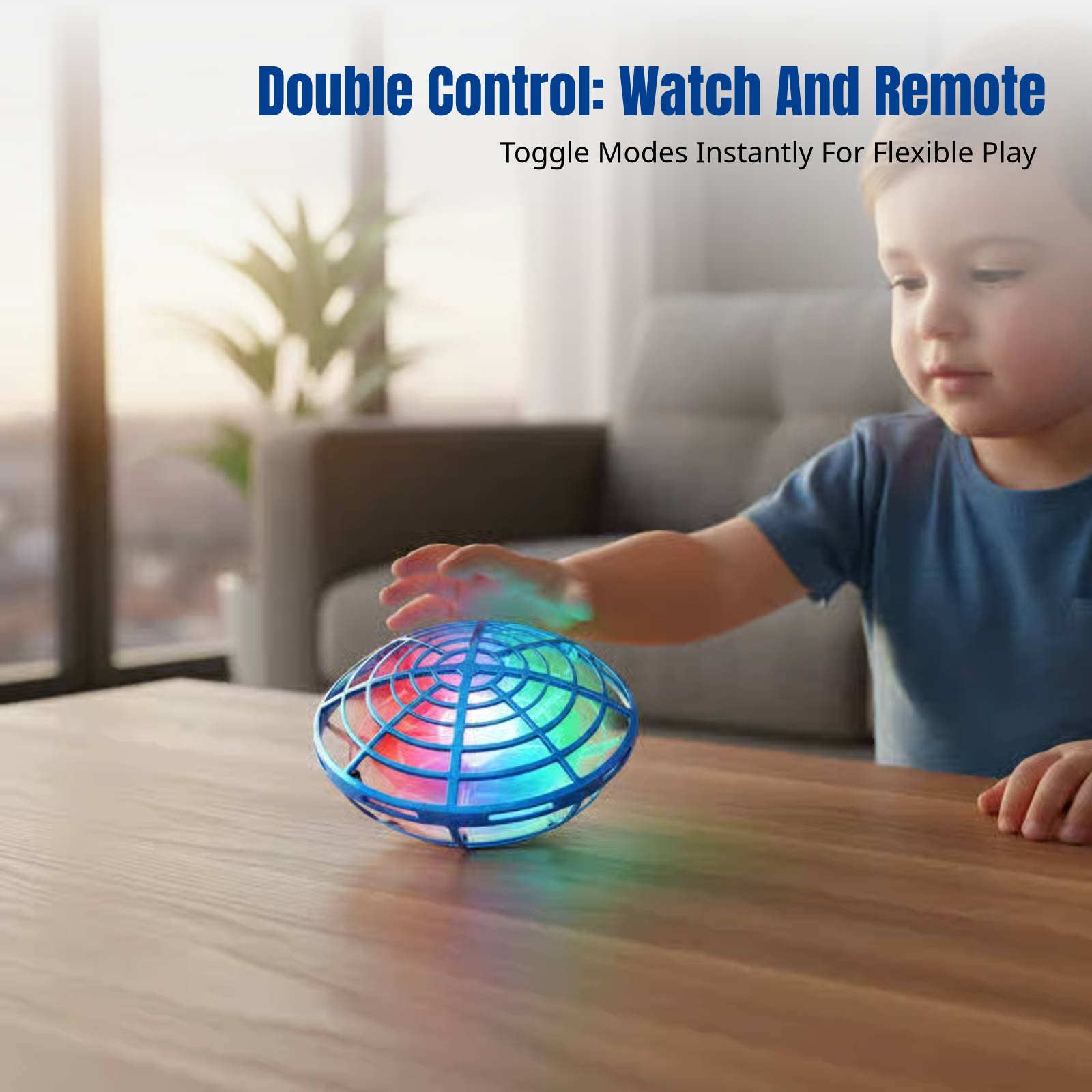 Kids Xbox Toys - Detector Gesture Flying Disc, 4-Axis Rotating