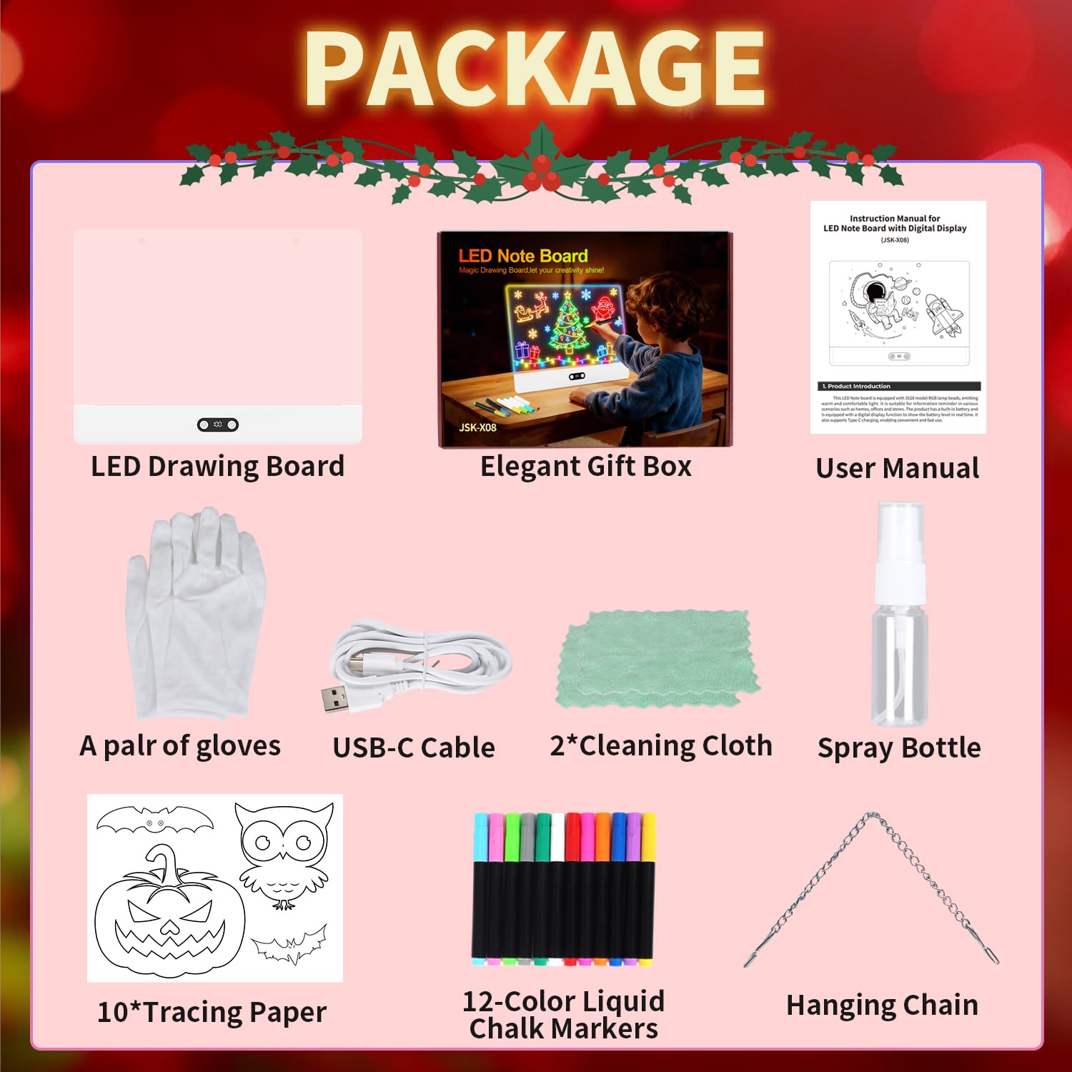 Rechargeable LED Drawing Board - مراجعة Kids Toys Drawing وسعره