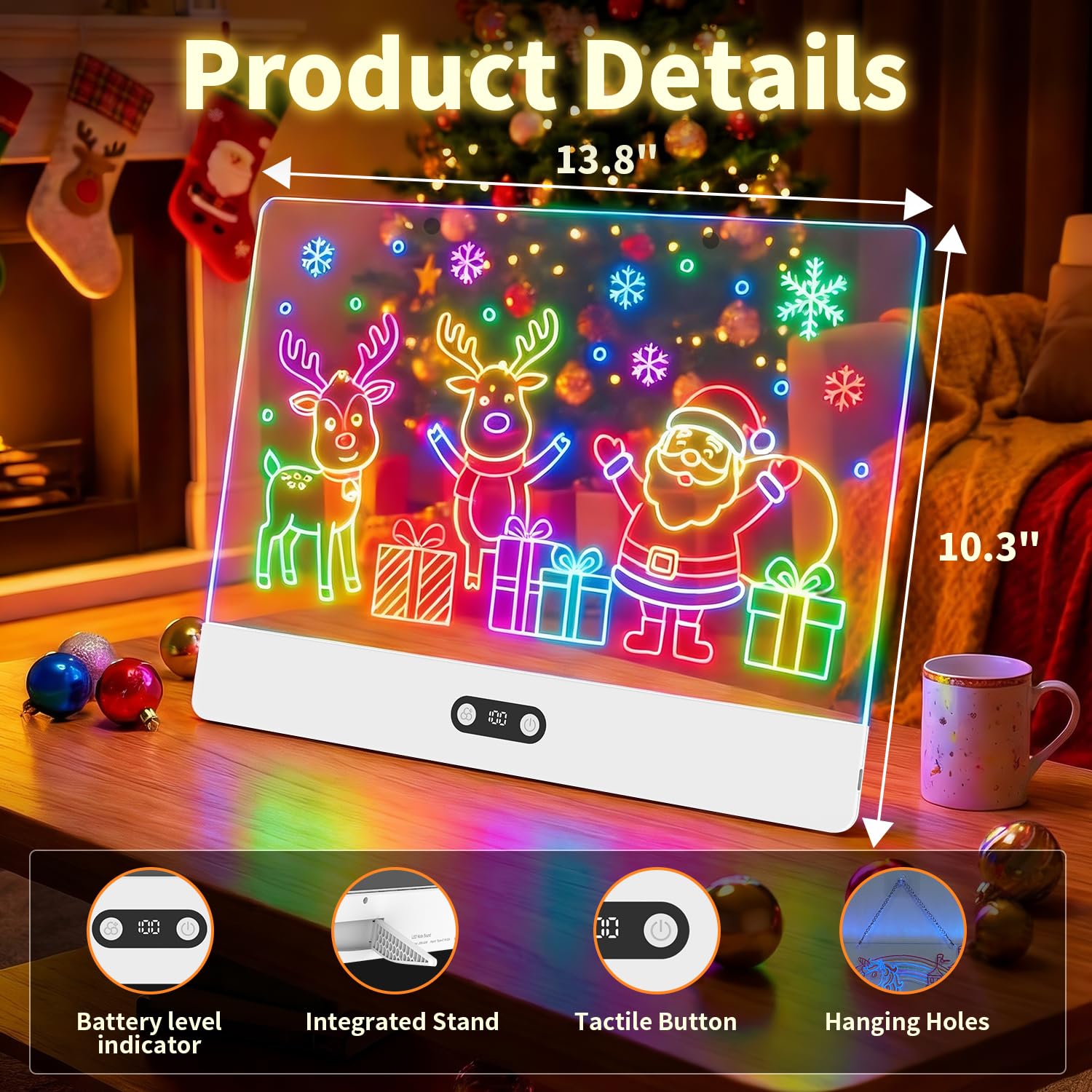 Rechargeable LED Drawing Board - مراجعة Kids Toys Drawing وسعره
