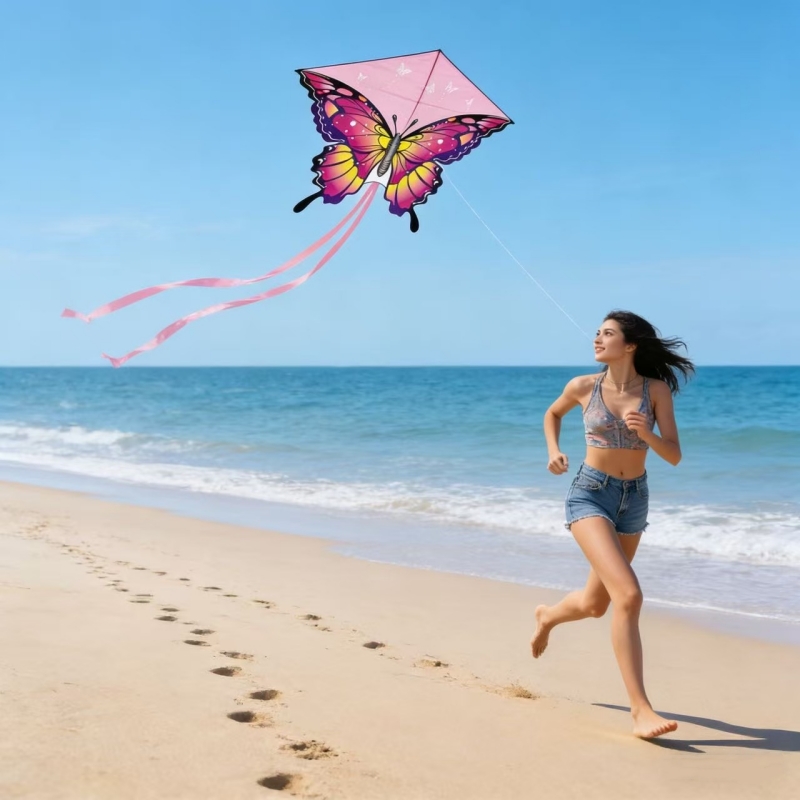 New Butterfly kites nylon wind - مراجعة Kite Wind Outdoor وسعره