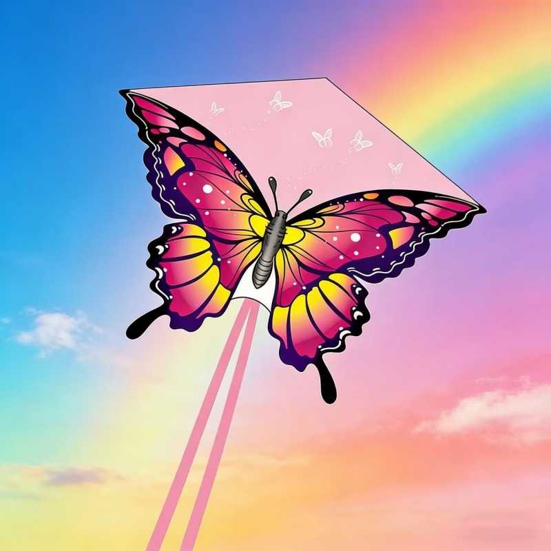 New Butterfly kites nylon wind - مراجعة Kite Wind Outdoor وسعره