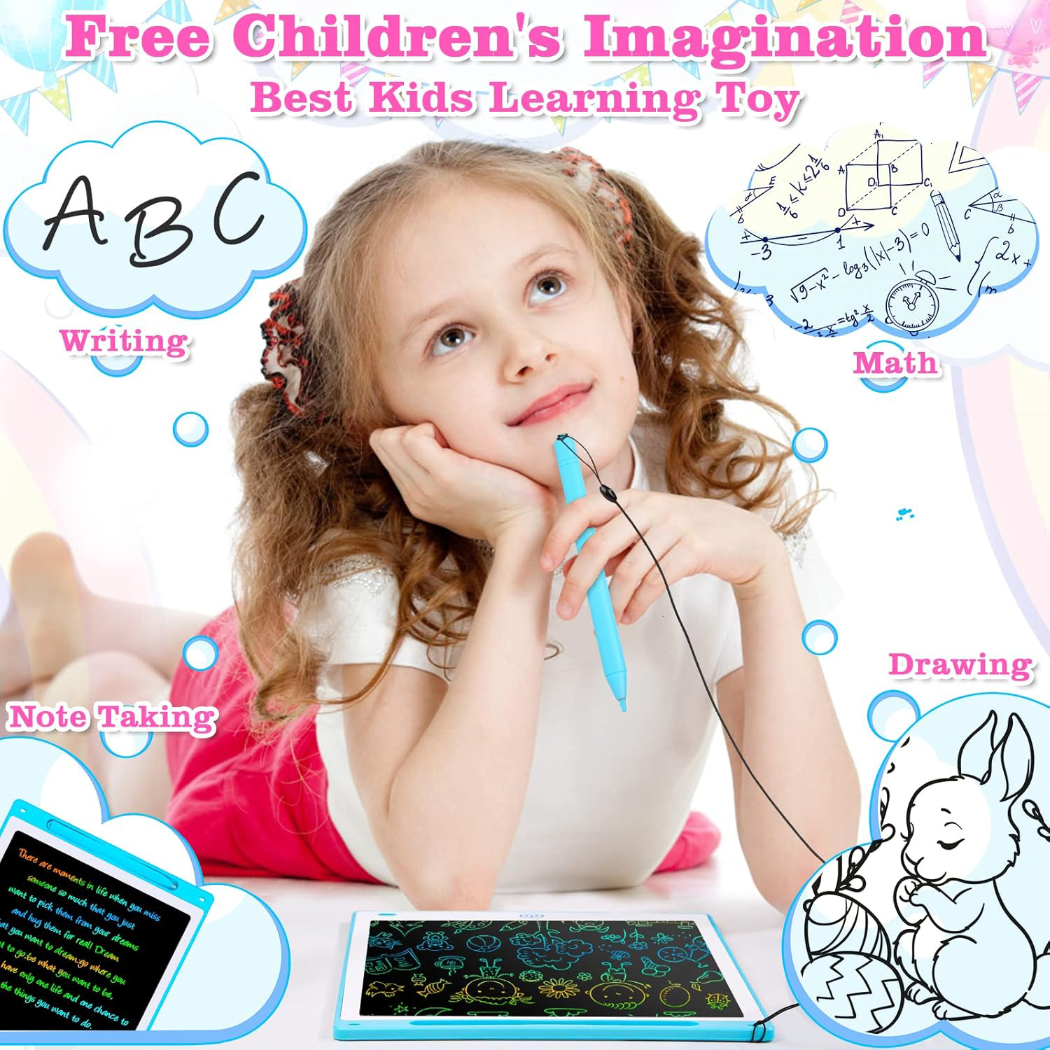 16/12/10/8.5 Inch LCD Graphic  - مراجعة Kids Toys Drawing وسعره