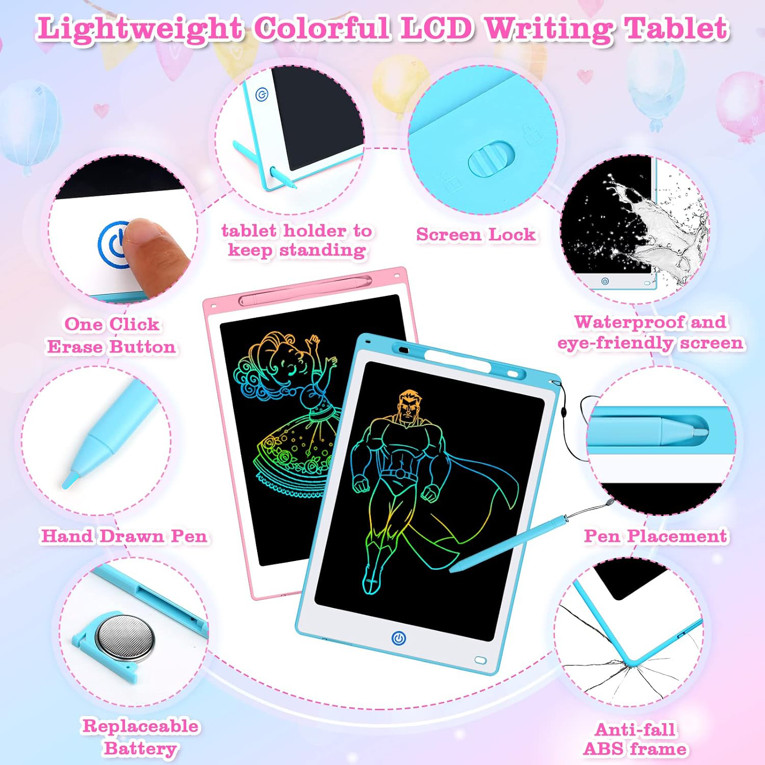16/12/10/8.5 Inch LCD Graphic  - مراجعة Kids Toys Drawing وسعره