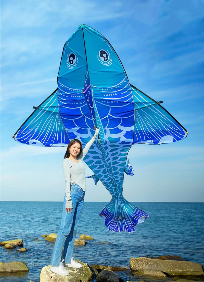 New fish kites giant kites for - مراجعة Kite Wind Outdoor وسعره