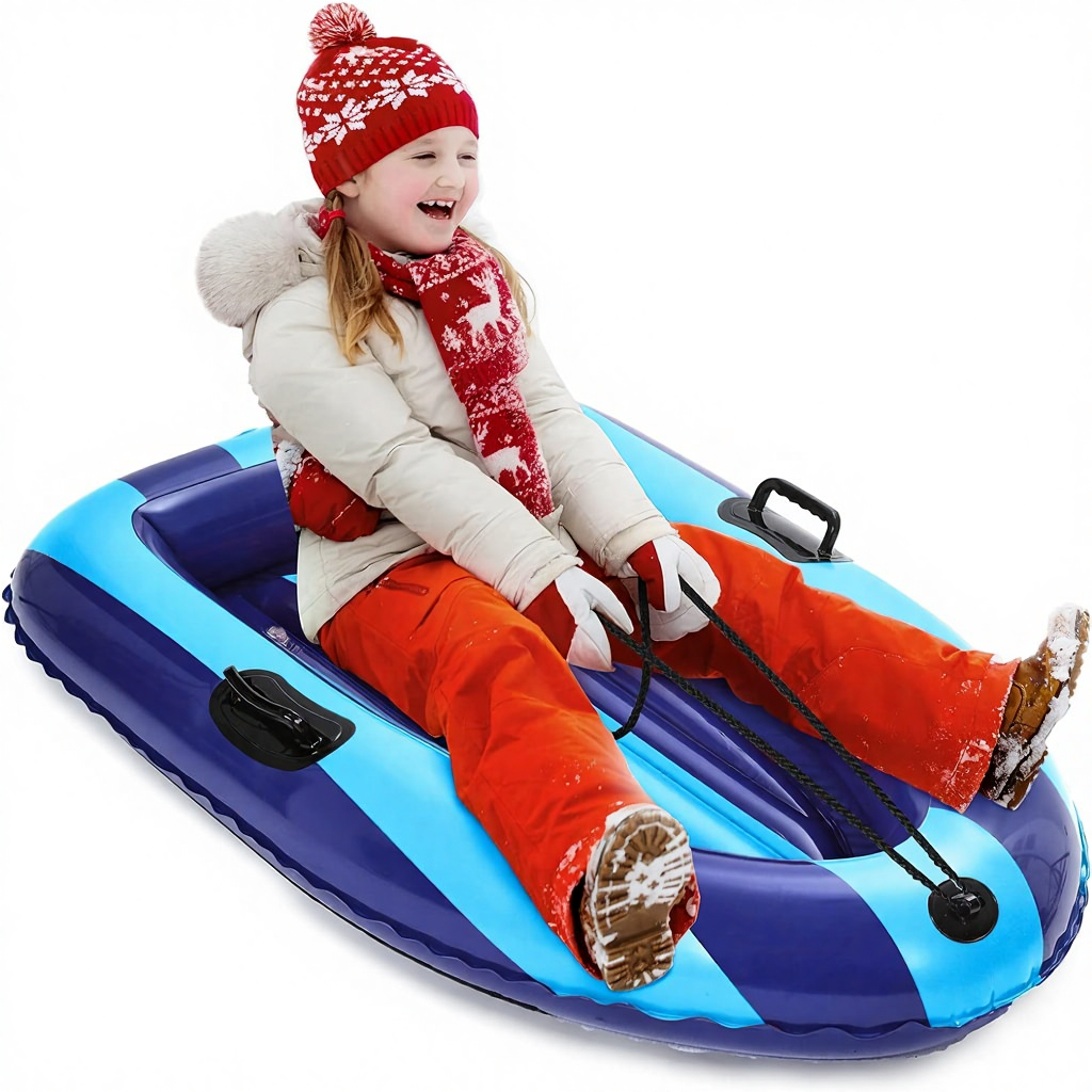 QPAU Inflatable PVC Snow Sled  - مراجعة Kids Toys Kids Toys وسعره