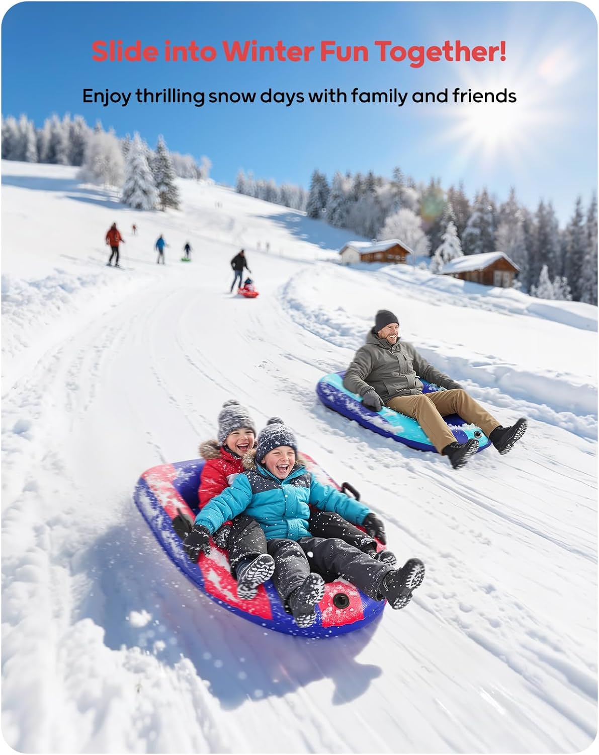 QPAU Inflatable PVC Snow Sled  - مراجعة Kids Toys Kids Toys وسعره