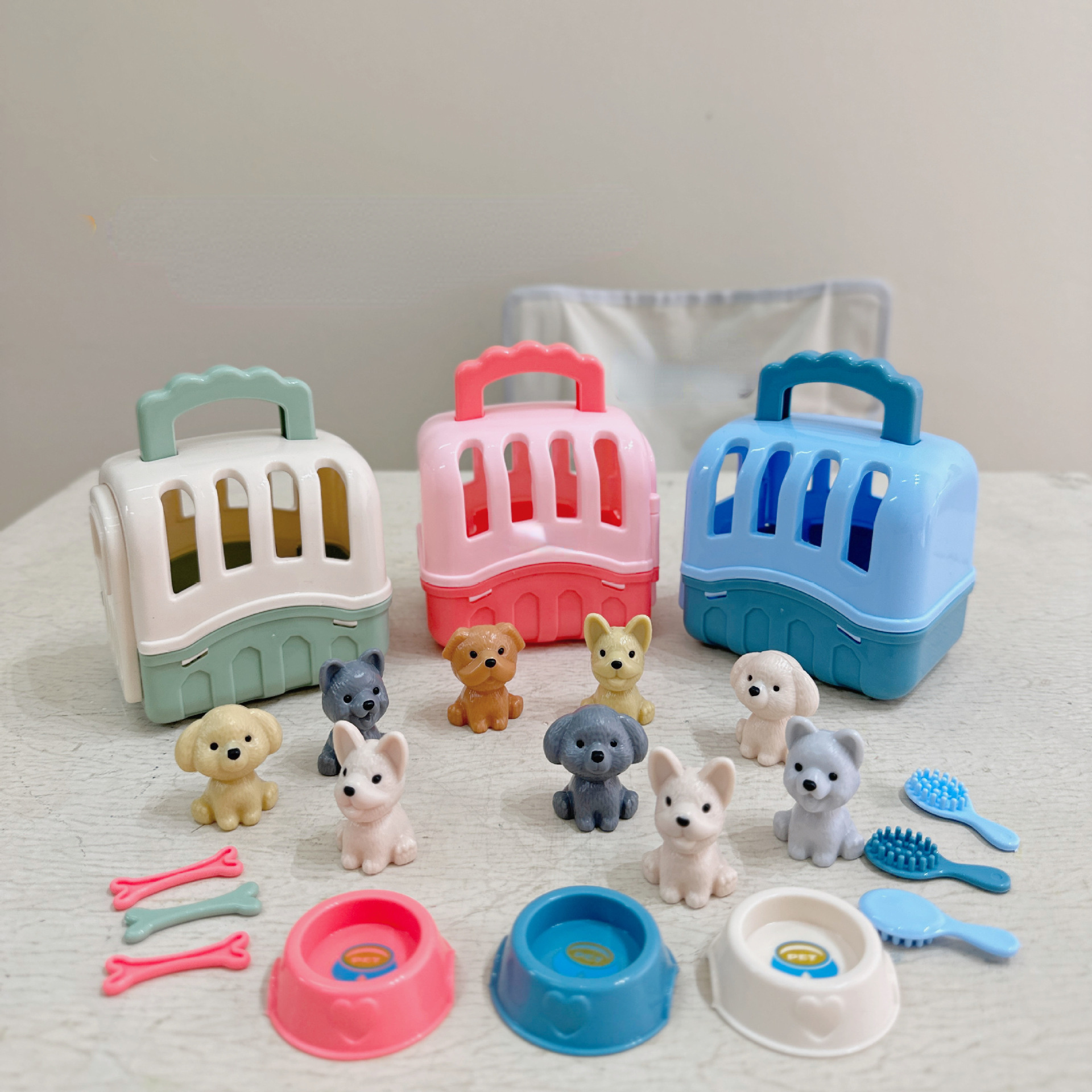 8pcs/set Pretend Play Pet Hous - مراجعة Kids Toys Dog وسعره