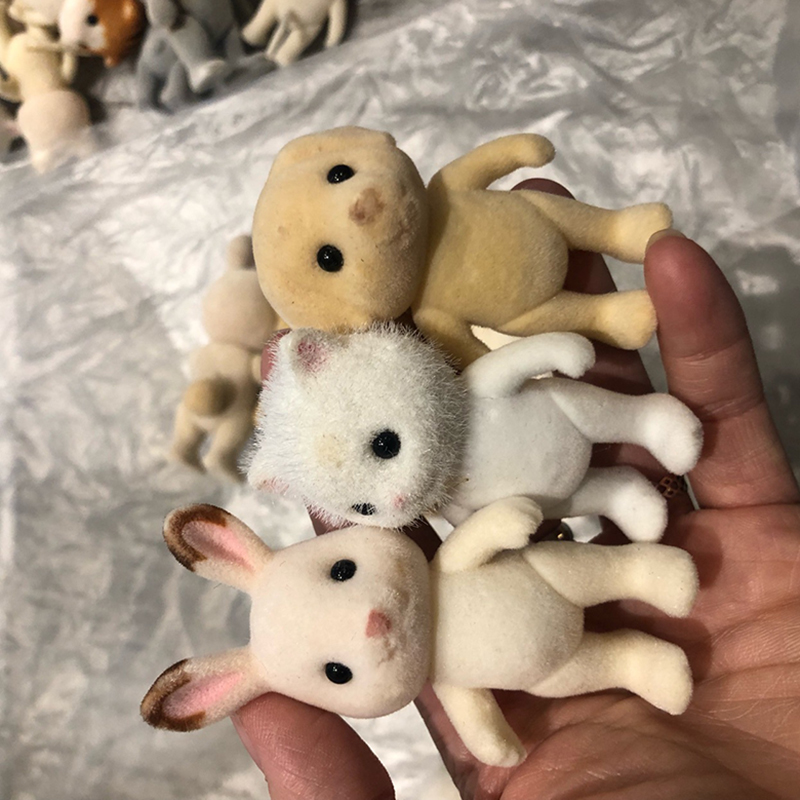 1PCS Forest Family Animal Figu - مراجعة Kids Toys Dog وسعره