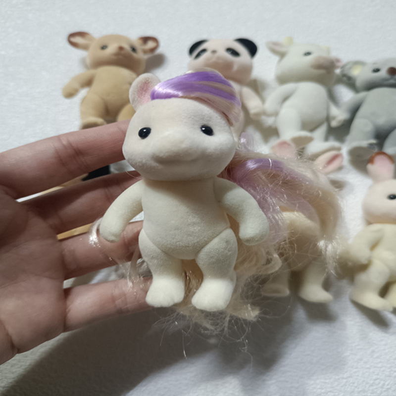 1PCS Forest Family Animal Figu - مراجعة Kids Toys Dog وسعره