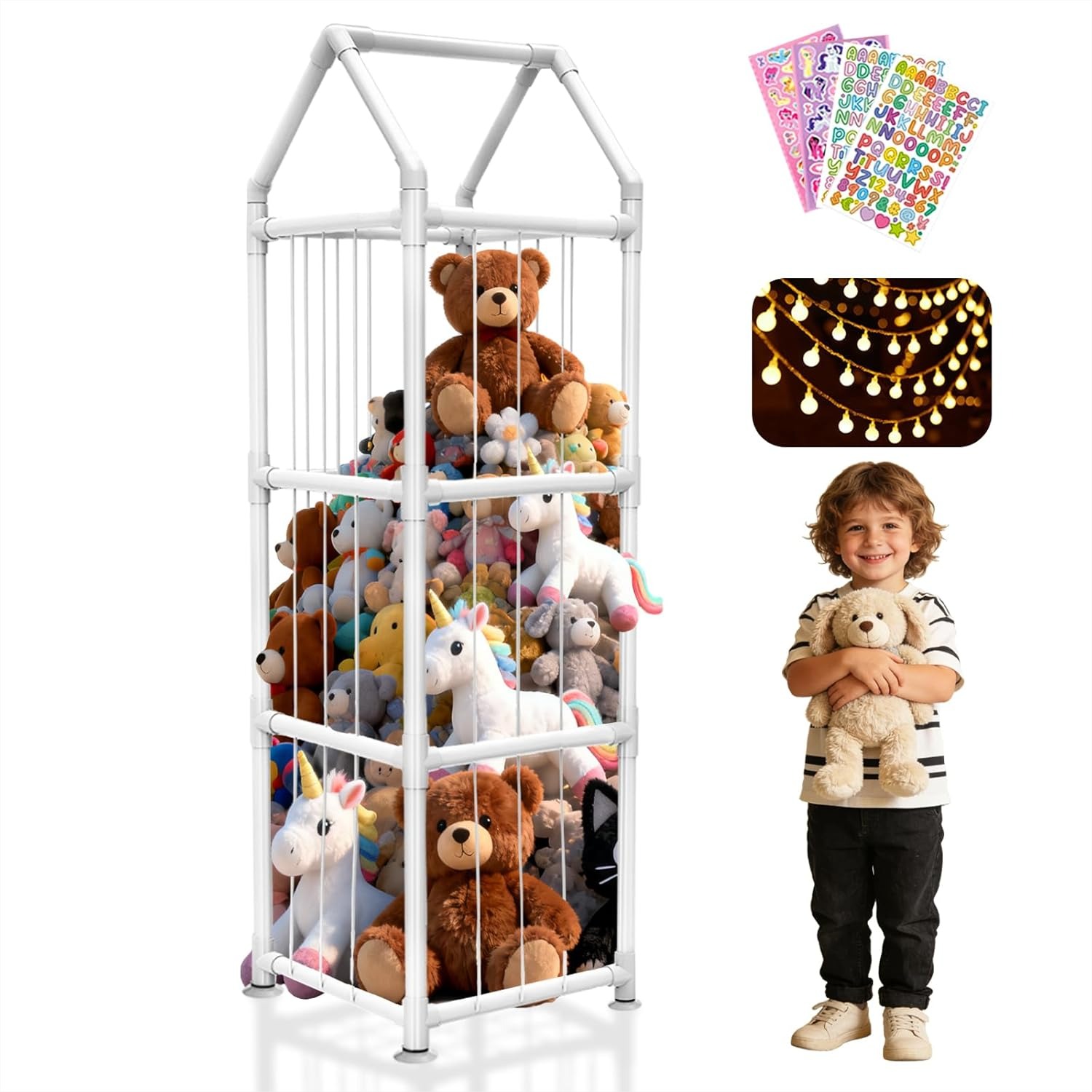 Stuffed Animal Storage with Su - مراجعة Kids Toys Kids Toys وسعره