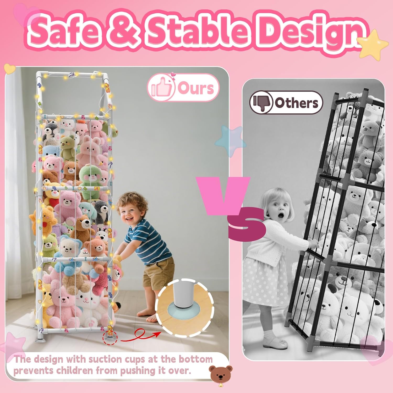 Stuffed Animal Storage with Su - مراجعة Kids Toys Kids Toys وسعره