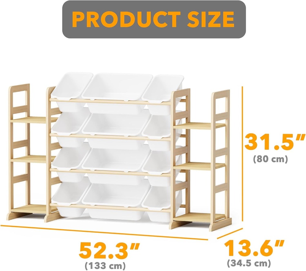 Toy Storage Organizer with 6 S - مراجعة Kids Toys Kids Toys وسعره