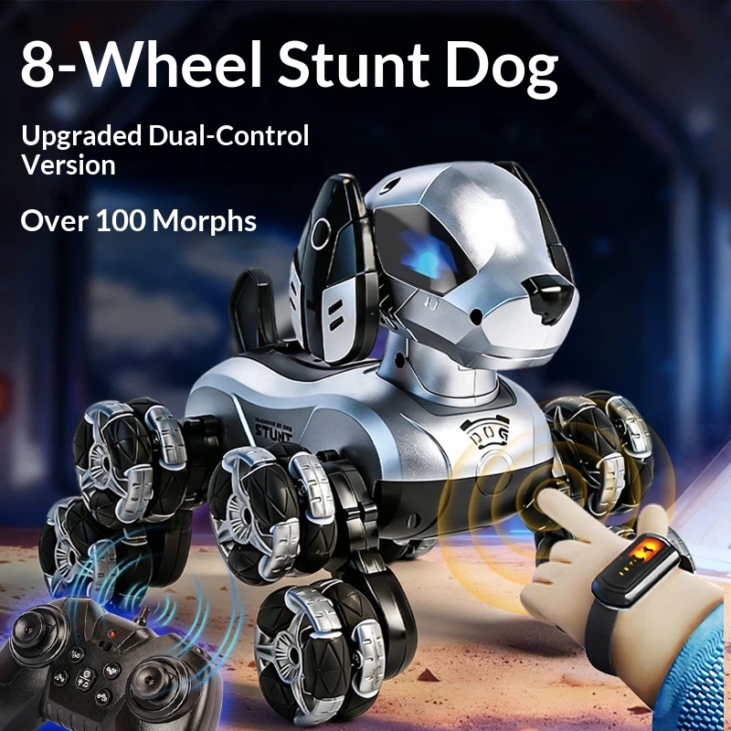 New RC Stunt Robot Dog 8 Wheel - مراجعة Kids Toys Dog وسعره
