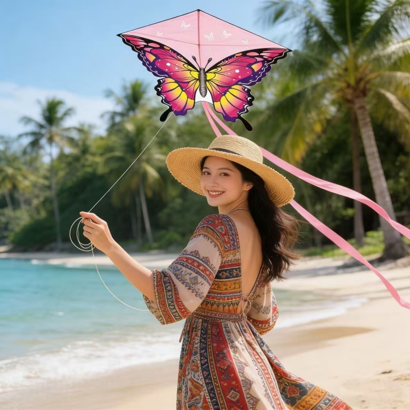 140cm Butterfly kites flying o - مراجعة Kite Wind Outdoor وسعره