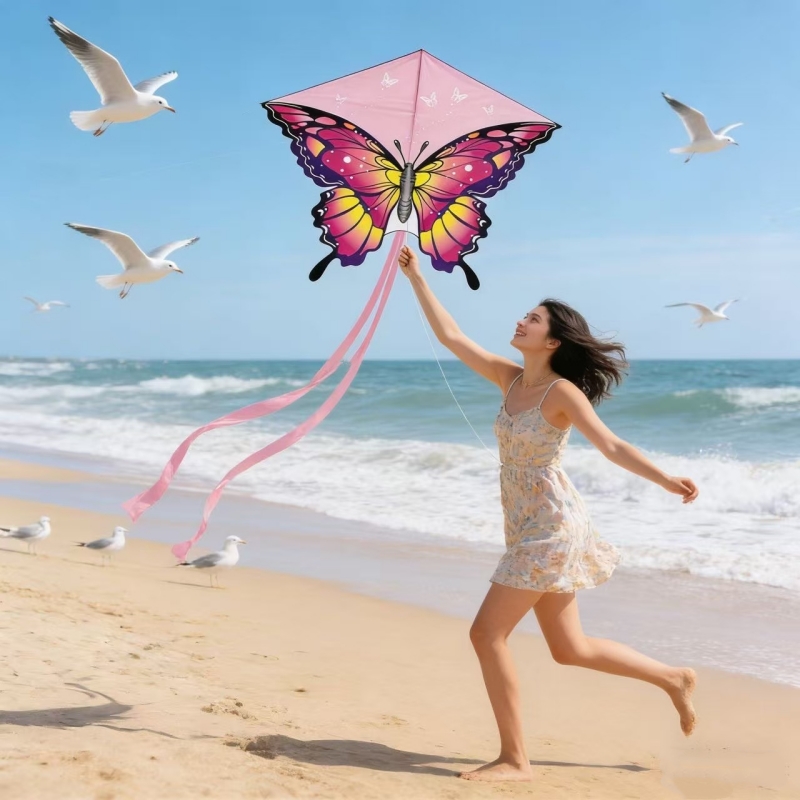 140cm Butterfly kites flying o - مراجعة Kite Wind Outdoor وسعره