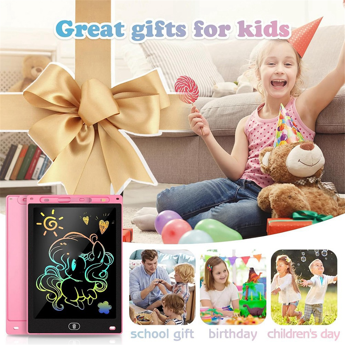 AA98 2 Pack LCD Writing Tablet - مراجعة Kids Toys Drawing وسعره