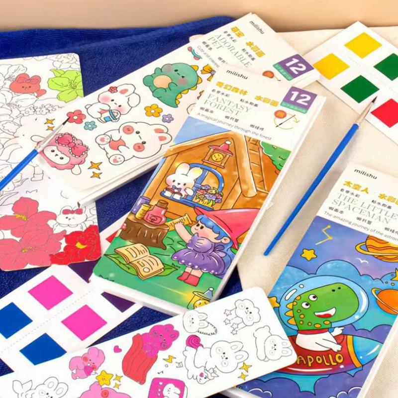 Water Color Pigment Paint Draw - مراجعة Kids Toys Drawing وسعره