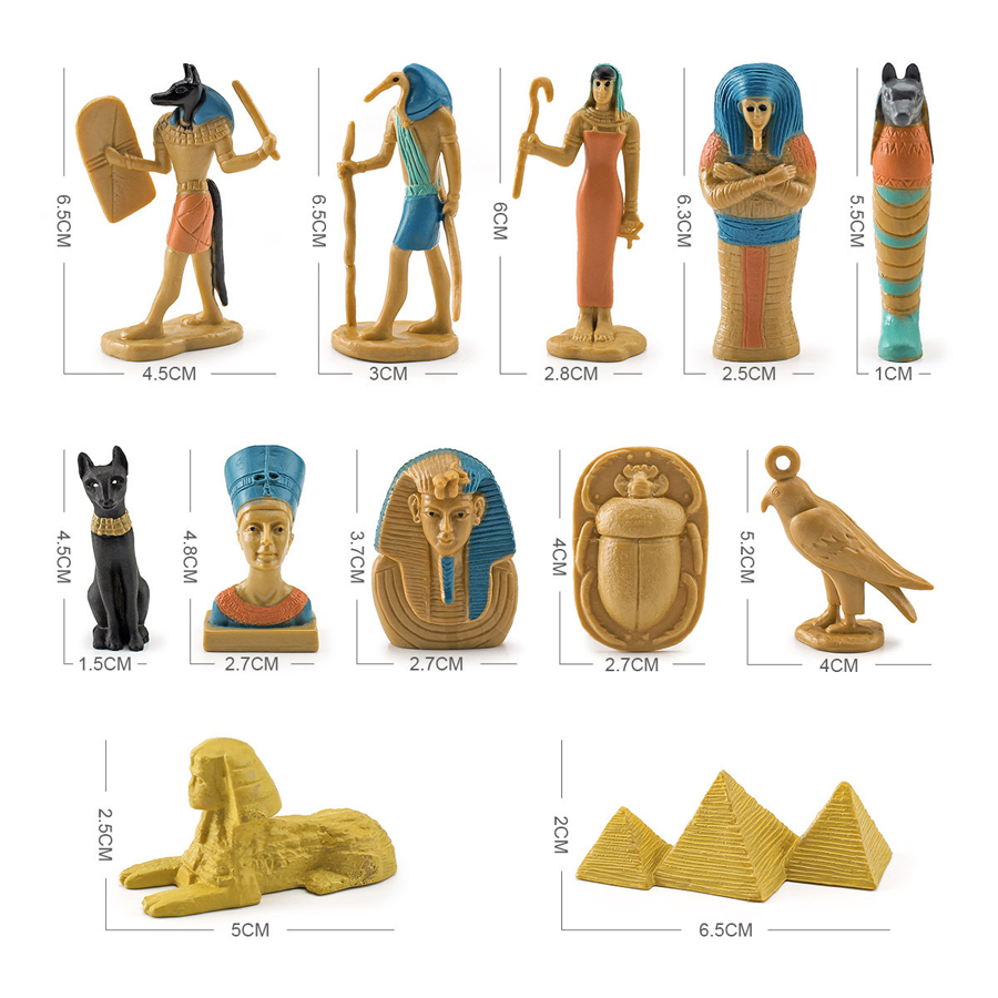 12Pcs Ancient Egypt Figurine P - مراجعة Kids Toys Under 200 وسعره