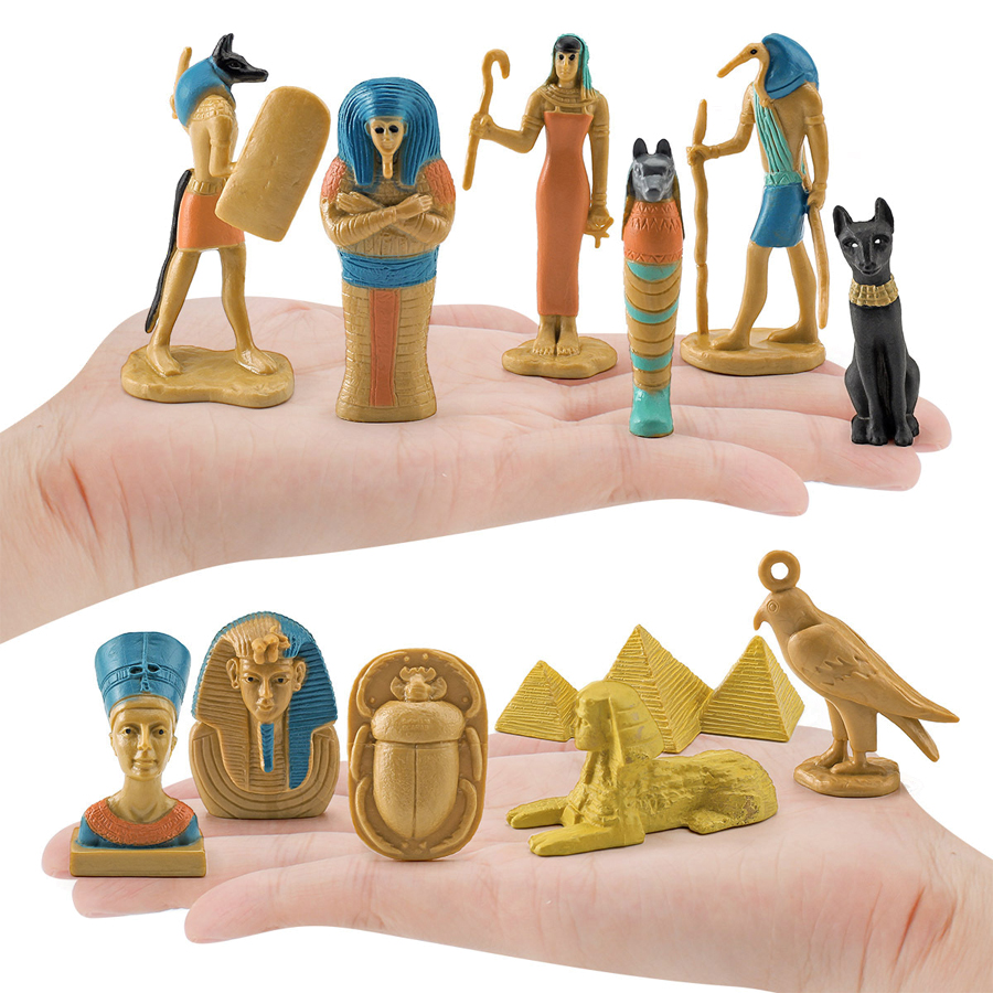 12Pcs Ancient Egypt Figurine P - مراجعة Kids Toys Under 200 وسعره