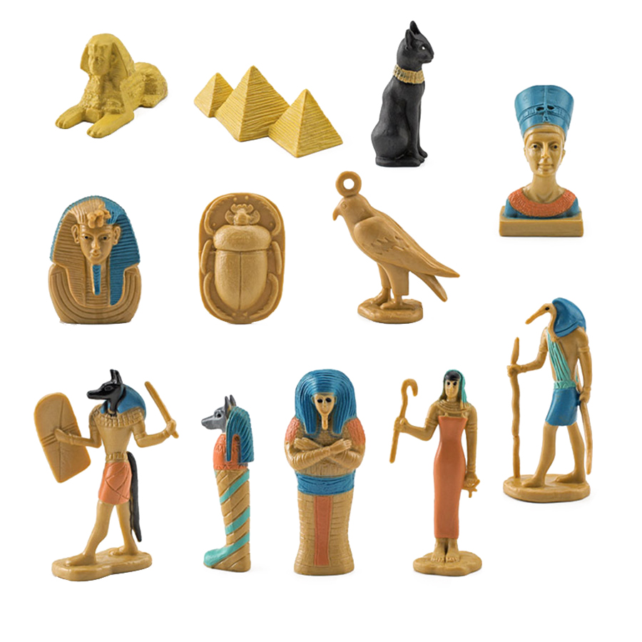 12Pcs Ancient Egypt Figurine P - مراجعة Kids Toys Under 200 وسعره