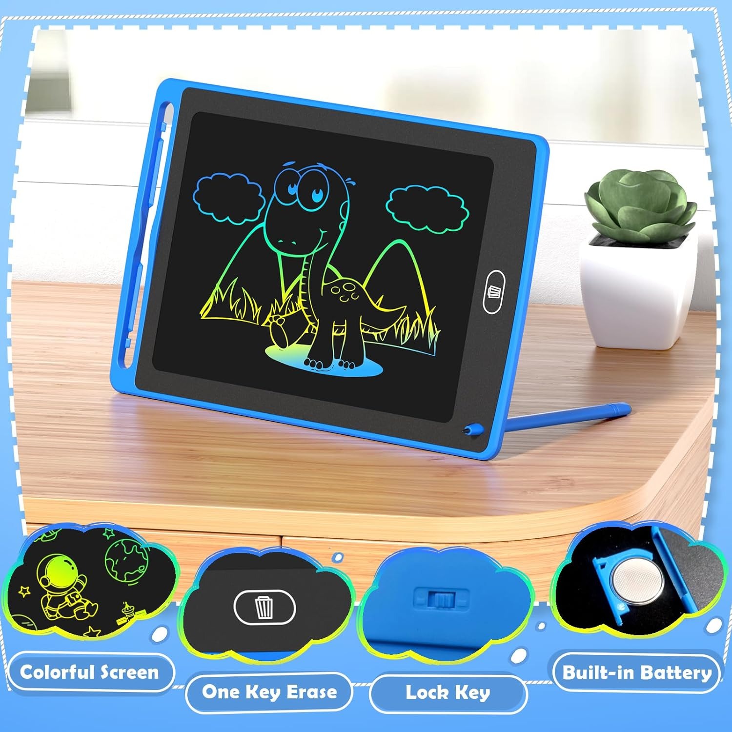 Pack LCD Writing Tablet for Ki - مراجعة Kids Toys Drawing وسعره